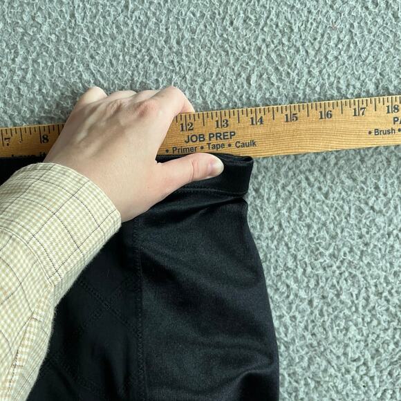 Betsy Johnson Pencil Mini Skirt Small Pull On Jersey Panel Black Cocktail Party - Picture 7 of 12